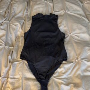 a new day Black Sleeveless Bodysuit